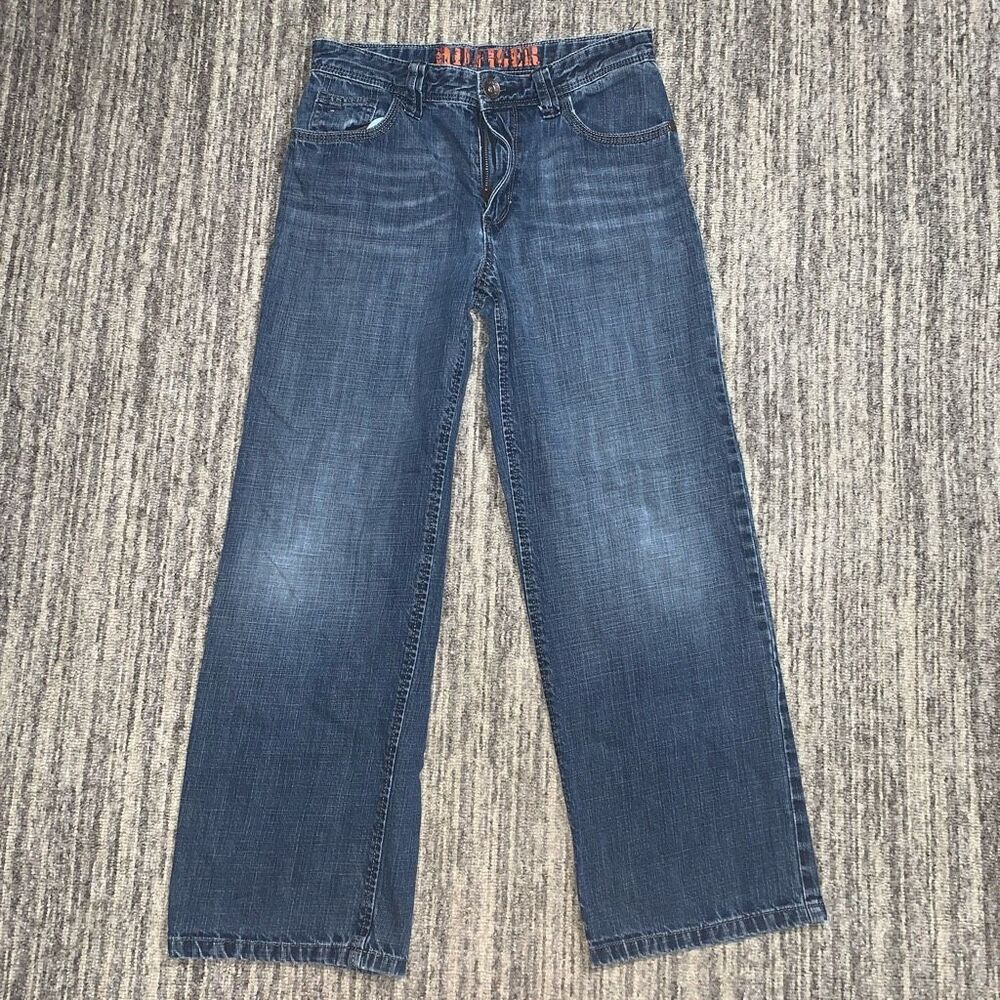 VTG 90s Y2K Tommy Hilfiger Youth Size 12 L Medium Wash Bootcut Jeans